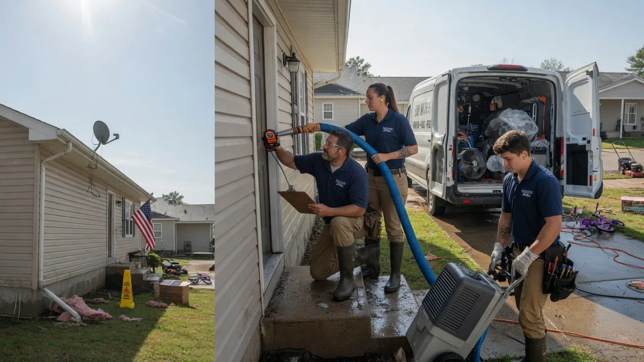 Ceiling Water Damage Restoration in Weldon, IL near me